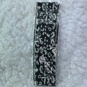 Handbag, hair, or neck scarf Black and White Leopard Print (NEW)